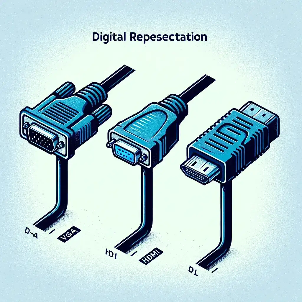 What are the differences between VGA, HDMI, and DisplayPort?